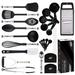 KALUNS Kitchen Utensil set, 35 Nylon Stainless Steel Cooking Supplies, Cookware set Nylon/Stainless Steel in Black/Gray | Wayfair K-US24-2