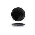 DSFHKUYB Dinner Plates, Porcelain Plate Set of 2, Japanese Style, for Pasta, Salad, Maincourse, Microwave & Dishwasher Safe,Black,10in