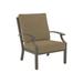 Tropitone Marconi Patio Chair w/ Cushions in Gray/Brown | 35 H x 29 W x 33 D in | Wayfair 542011_MOC_Timber Weave