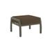 Tropitone Muirlands Outdoor Ottoman w/ Sunbrella Cushions Metal in Brown | 15.5 H x 27.5 W x 25 D in | Wayfair 612017_MOC_Dupione Walnut