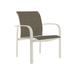 Tropitone Laguna Beach EZ Span™ Laguna Patio Dining Armchair Sling in White | 34 H x 28 W x 29 D in | Wayfair 752024_PMT_Gaviota