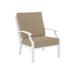 Tropitone Marconi Patio Chair w/ Cushions in Gray/White/Brown | 35 H x 29 W x 33 D in | Wayfair 542011_SNO_Dupione Sand