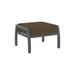 Tropitone Muirlands Outdoor Ottoman w/ Sunbrella Cushions Metal in Brown | 15.5 H x 27.5 W x 25 D in | Wayfair 612017_GPH_Dupione Walnut