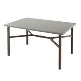 Tropitone Matrix Bar Outdoor Table Stone/Concrete/Metal in Gray/White/Brown | 40.25 H x 64 W x 36 D in | Wayfair 442071U-40_MOC_PTR