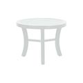 Tropitone Arazzo 26" Round Cast Aluminum Outdoor Side Table Metal in White | 20 H x 26 W x 26 D in | Wayfair 282083-20_SNO