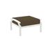 Tropitone Marconi Outdoor Ottoman w/ Sunbrella Cushions Metal in Brown | 15.5 H x 28.5 W x 24 D in | Wayfair 542017_SHL_Dupione Walnut