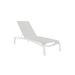 Tropitone Laguna Beach 81.5" Long Reclining Single Chaise Metal in White | 39.5 H x 31 W x 81.5 D in | Outdoor Furniture | Wayfair