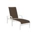 Tropitone Muirlands 78.5" Long Reclining Single Chaise Metal in White | 22 H x 29.5 W x 78.5 D in | Outdoor Furniture | Wayfair 162032_SHL_Mia II