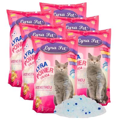 Lyra Pet - 6 x 5 Liter ® Lyra Power Silica Silikat Katzenstreu Image