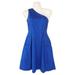 Jessica Simpson Dresses | Jessica Simpson One Shoulder Blue Cocktail Dress 6 | Color: Blue | Size: 6