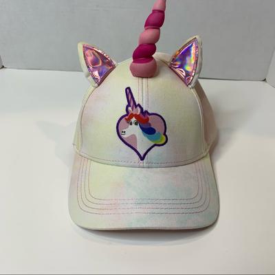 Disney Accessories | Disney Parks Inside Out Rainbow Unicorn Cap | Color: Pink/White | Size: Os