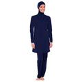 nadamuSun Modest Muslim Swimwear Islamic Swimsuit for Women Hijab Swimwear Full Coverage Swimwear Muslim Swimming Beachwear Swim Suit (Int'l 4XL ~ Ref. UK Size 18-20, Hijab Connected-5)