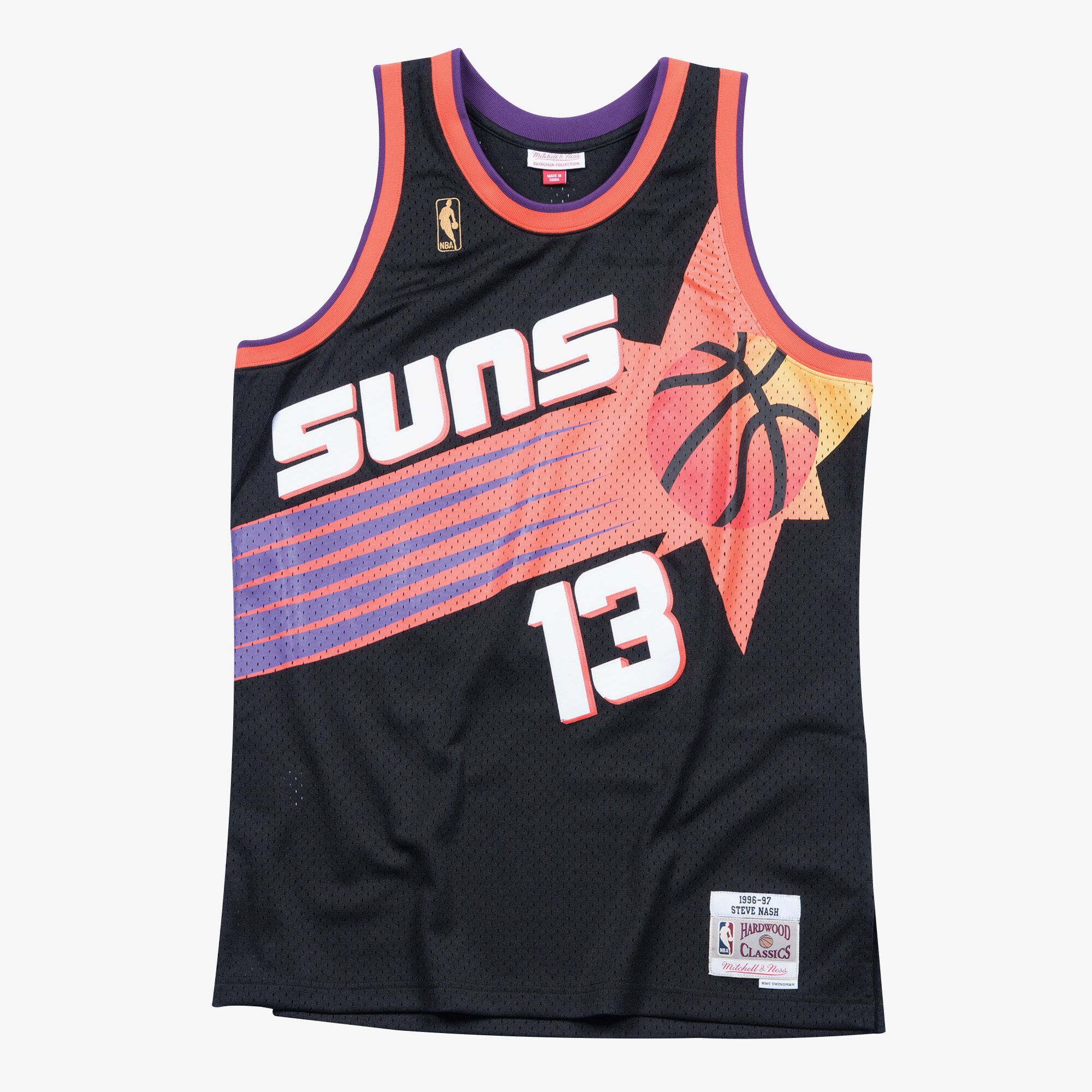 Maillot Swingman Alternate Phoenix Suns 1996-97 Mitchell & Ness – Noir – Steve Nash - Homme Taille: M