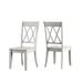 Eleanor Oak Farmhouse Trestle Base 6-Piece Dining Set - X Back by iNSPIRE Q Classic