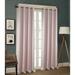 Iceland Striped Metallic Blackout Single Grommet Curtain Panel - 54 x 84 in. - 54 x 84 in.