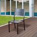 Mandalay Grey Aluminum Patio Dining Side Chairs by Havenside Home