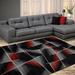 Allstar Modern Accent Rug with Intersecting Line design