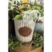 Silver Metal Indoor Outdoor Planter with Handles (Set of 3) - S/3 20", 18", 16"H