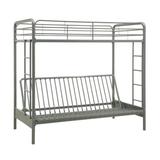 DHP Twin over Futon Metal Bunk Bed