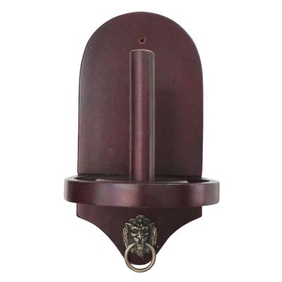 Hathaway Premier Wall-Mounted Cone Chalk Holder - Mahogany Finish