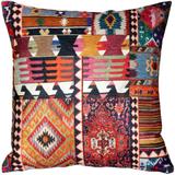 Pillow Decor - Kilim Collage Throw Pillow (19x19, 25x25, 12x20)