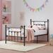 VECELO Twin Size Metal Bed Frame With Headboard