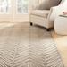 Martha Stewart by SAFAVIEH Chevron Leaves Wool/ Viscose Rug