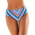 Plus Size Women's Hipster Swim Brief by Swimsuits For All in Rainbow Stripe (Size 22)