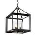 Golden Lighting Smyth 11 Inch Mini Pendant - 2073-M3 BLK-CLR