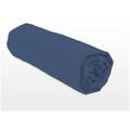 Home Linge Passion - Drap housse coloré 100% coton - Bonnet 25cm - Bleu - 180x200 cm - Bleu