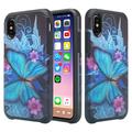 Apple iPhone Xs Max Case Cover Cute Girls Women Shock Proof Case iPhone Xs Max Phone Case - Blue Butterfly