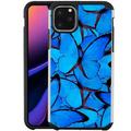 iPhone 11 Case - Slim Hybrid Armor Case Dual Layer Shockproof Protective Phone Cover - Blue Butterfly