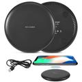 Deco Gear Wireless Quick Charging Base Qi Charger Pad for iPhone X / iPhone 8 / iPhone 8 Plus / Galaxy Note 8 / S8 / S8 Plus / S7 / S7 Edge / Nexus 4 / 5 / 6 / 7 and Other Qi Enabled Smartphones