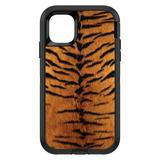 DistinctInk Custom SKIN / DECAL compatible with OtterBox Defender for iPhone 11 (6.1 Screen) - Yellow Black Tiger Fur Skin Print - Animal Print