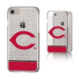 Cincinnati Reds iPhone 6/6s/7/8 Logo Stripe Clear Case