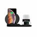 3 in 1 Wireless Charger Stand QI Fast Wireless Charging Station Dock for Apple Watch 4 3 2 1 Airpod iPhone 11 Pro Xs XR Max X 8 Plus 8 Samsung Galaxy S9 S8 LG