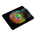 WIRESTER 8.66 x 7.08 inches Rectangle Standard Mouse Pad Non-Slip Mouse Pad for Home Office and Gaming Desk - Rainbow Flower