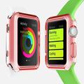 FINCIBO Soft TPU Case Slim Protective Cover for Apple Watch Sport Edition 42mm Clear Red