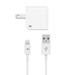 Just Wireless 2.4A Single USB ABS Wall Charger (with 5 Lightning Cable) - White