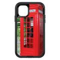 DistinctInk Custom SKIN / DECAL compatible with OtterBox Defender for iPhone 11 Pro (5.8 Screen) - Red London Phone Booth