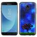 Slim-Fit Case for Samsung Galaxy J7 Crown / J7 Aura / J7 Star / J7 Refine OneToughShield Â® Scratch-Resistant TPU (Black Bezel) Protective Phone Case - Star Trails Tree