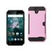 Zte Warp 7/ Z959 Slim Armor Hybrid Case With Card Holder In Pink