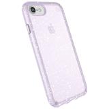 Speck Presidio Clear with Glitter for iPhone SE (2020)/ 8/7/6S/6 Geode Purple with Gold Glitter
