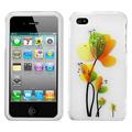 Mybat Sunny Springtime 2d White Phone Protector Cover With Diamonds For Apple Iphone 4s4