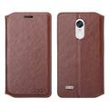 LG Fortune Case LG Phoenix 3 Case LG V1 Case LG K4 2017 Case SOGA [Pocketbook Series] Leather Folio Flip Wallet Case for LG Fortune / Phoenix 3 / V1 / K4 (2017) - Luxury Brown