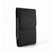 MND Vertical Leather Case w/Magnetic Closure w/Belt Clip for Google Nexus 6P (Plus Size Fits Phone w/a Slim Skin or Cover on )