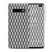 Skin Decal Vinyl Wrap for Samsung Galaxy S10 Plus - decal stickers skins cover - White Grey Carbon Fiber Look