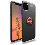 iPhone 11 Pro (5.8 ) Case with Stand Allytech Silicone Slim Shell with 360 Rotating Ring Holder Shockproof Drop Proof Anti-scratch Bumper Back Cover Case for Apple iPhone 11 Pro 5.8 2019 Black+Red