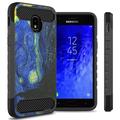 CoverON Samsung Galaxy J3 (2018) / Galaxy Express Prime 3 / Galaxy J3 Prime 2 / Galaxy Amp Prime 3 / Galaxy Eclipse 2 / J3 Aura / Galaxy Achieve / J3 Star Case Phone Cover with Carbon Fiber Accents
