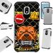 Fusion Guard Phone Case Cover For Samsung Galaxy J3 (2018) | J3 Orbit | J3 Achieve | Express Prime 3 (Mad Dog Caution)